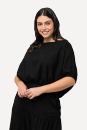 Halenka, lnn sms, oversize, lodikov vstih, krtk rukvy
