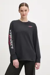 Majica z dolgimi rokavi za vadbo Project Rock enska, rna barva, 1389700