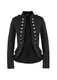 Mr.Shine - Massimo Military Blazer slim fit - Gr. (M, Schwarz)