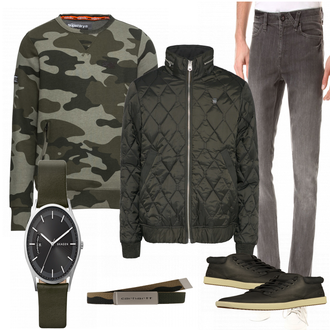 Outfit mit Blau Sneaker Timberland "Giovanni"