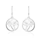 JO WISDOM Tropfenohrringe Damen 925 Silber Palme Baum Ohrringe