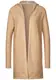 Street One Damen Strickjacke mit Rippstruktur in Beige