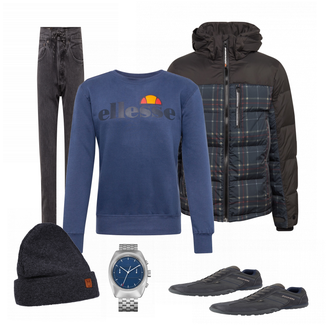 Outfit mit Blau Sneaker Dockers by Gerli "ELLESSE"