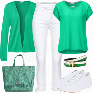 Outfit mit Weiß Sneaker Converse "Praktischer Look"