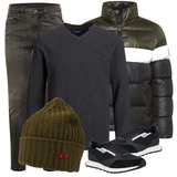 Winterjacken mit Strickjacken und Cardigans kombinieren image