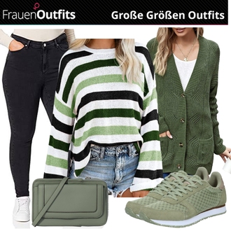 Oversize Outfit mit Schwarz/Dunkelgrau/Braun/Dunkelblau/Grau Winterjacke/Push up Jeans/Damen 7/8-Länge Jeans/Tapered-Jeans/Lederjacke/Regular-Fit Jeans/Sportschuhe/Leder Schuhe/High Waist Jeans/T-Shirt/Sweatjeans/Thermojeans VERO MODA Curve "Perfekt für Mollige"Look: Lack, Nahtlos, Oversize, Coole, Old Money, Outdoor, Casual