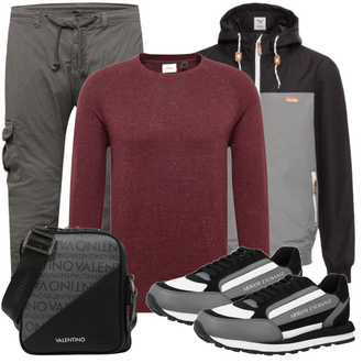 Normale Passform Outfit mit Schwarz/Grau Iriedaily "Alltags Outfit"