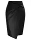 Kate Kasin Business Damen Rock Mit Schlitz M