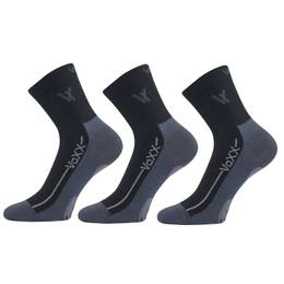 3PACK black socks