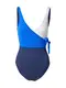 ESPRIT Badeanzug navy / royalblau / wei