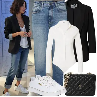 Elegantan, Sportski Ljeto Outfit sa Svjetlozelena/Kaki/Tamnozelena/Bež/Zeleno/Bijela Tenisica s platformom/Tenisice s patentnim zatvaračem sa strane/Ljetna tenisica/Vintage tenisica/Kožna tenisica/Tanka tenisica/Rupičasta tenisica/Niska Tenisica/Platnena tenisica Guess "Proljetni Outfit"Look: Boja, Ležerno, Sportski