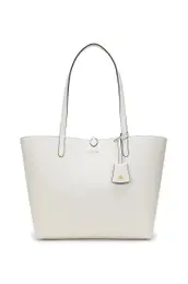 Dvostranska torba Lauren Ralph Lauren bela barva, 431795329