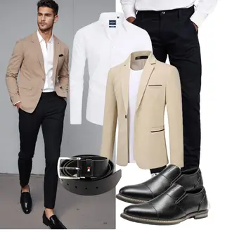 Business Outfits Leger mit Bruno Marc "Business Outfit"Look: Boyfriend, Classic, Rap, Leger, Büro, Stil