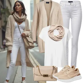 Outfit sa Bijela Majica i top/Predimenzionirana Majica/Majica za plažu/Tunika za Plažu/Top za plažu Nike Sportswear "Slobodno vrijeme Odjeća"