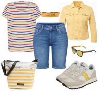Outfit mit Grau Sneaker Saucony "SOliver"