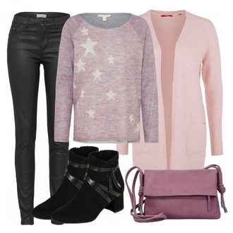 Winter Outfits mit Schwarz Jeans ESPRIT "toiles"