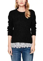 s.Oliver Damen 14.810.61.4691 Pullover, Schwarz (Black 9999), 38