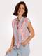 Bluse MONA orange/blau/pink