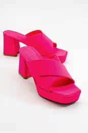 Lowa Fuchsia Women's Heeled Slippers