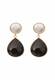 Gemshine Ohrringe schwarz / gold