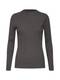 VILA Pullover VIGRADA KNIT RIB L/S TOP dunkelgrau