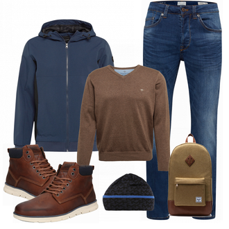 Outfit mit Rot Stiefel Jack & Jones "Cooles Outfit"