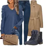 Outfits mit Kaschmir Mänteln image