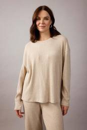 Relax Fit Crew Neck Long Sleeve T-Shirt
