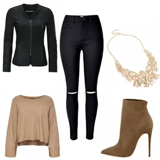 Elegante Outfits Jeans mit Schwarz "Elegant"