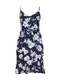 Banana Republic Kleid SL LINEN WRAP FNF PRINT navy