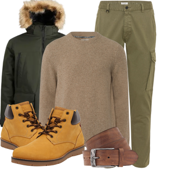 Winter Outfits Kate mit Braun Ledergürtel/Casual Gürtel/Frauengürtel Ohne Schnalle/Klassische Gürtel/Breiter Gürtel Vanzetti "Cooles Winter Outfit"