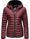 Marikoo Damen Winterjacke Steppjacke Outdoorjacke mit Kapuze Jaylaa Wine Gr. M