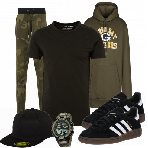 Blau Hose Urban Classics kombinieren