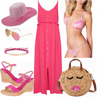 Outfit mit Sandalen UNISA "Tom Tailor Kleid"