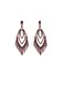 VIOLETA By Mango Ohrringe Min strass dunkelrot