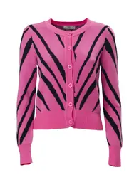 Kardigan pink / černá