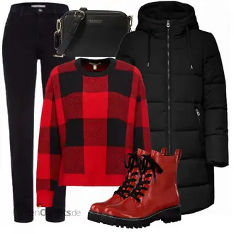 Outfit mit Rot edc "Herbstliches Freizeit Outfit"