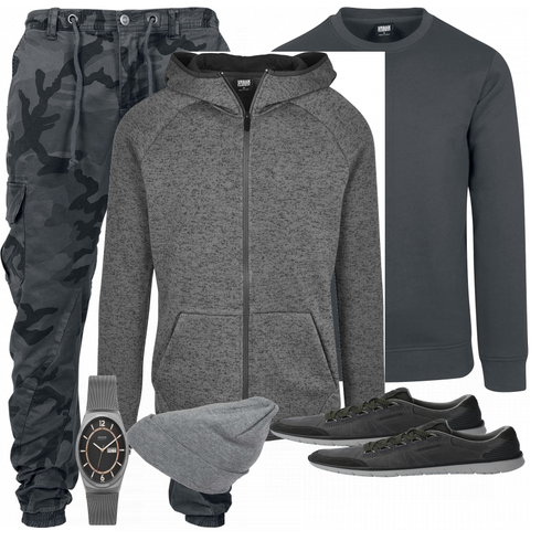 Grau Accessoire Hut About You kombinieren