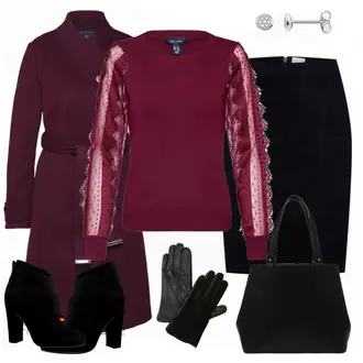 Kurz/Mini Outfit mit Rock/Schlaghose/Short Große Größe/Kleid/Strickkleid Vila "ABOUT YOU"