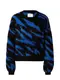 PULZ Jeans Pullover 'Asta' royalblau / schwarz