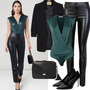 Leather leggings outfits Stil, Western za dame image