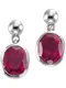 Jamelli Ohrringe merlot / silber