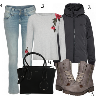 Outfit s Hnědá/Růžová Kašmírový Svetr/Svetr z Jemné Pleteniny/Žakárový Svetr/Kašmírový Svetr/Svetr Niki/Svetr na kojení/Potisknout Svetr/Svetr s Kulatým Výstřihem/Vintage svetr/Vlněný Svetr/Svetr s límečkem/Svetr Carmen Only "Květ"