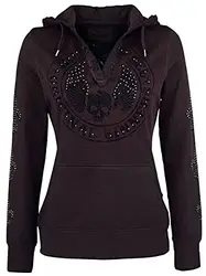 Rock Rebel by EMP Never Regret Frauen Kapuzenpullover Bordeaux M