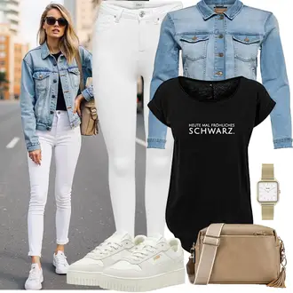 Outfit mit Dunkelrot/Gold/Rosa/Weiß/Braun Uhren Geschenkset/Kettenuhr Cluse "Perfekt für die Freizeit"