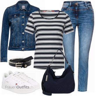 Outfit mit Weiß Sneaker Converse "Praktischer Look"