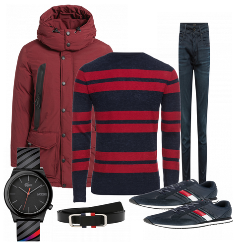 Weiß Schuh Sneaker Tommy Jeans kombinieren