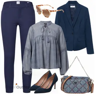Outfit mit Schwarz High Heel Boss "Eleganter Businesslook"
