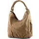 modamoda de - Z18 - ital Damenhandtasche aus Leder/Nappaleder, Farbe:Toffee