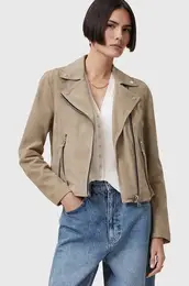 Jakna iz semia SUEDE be barva, W097LB